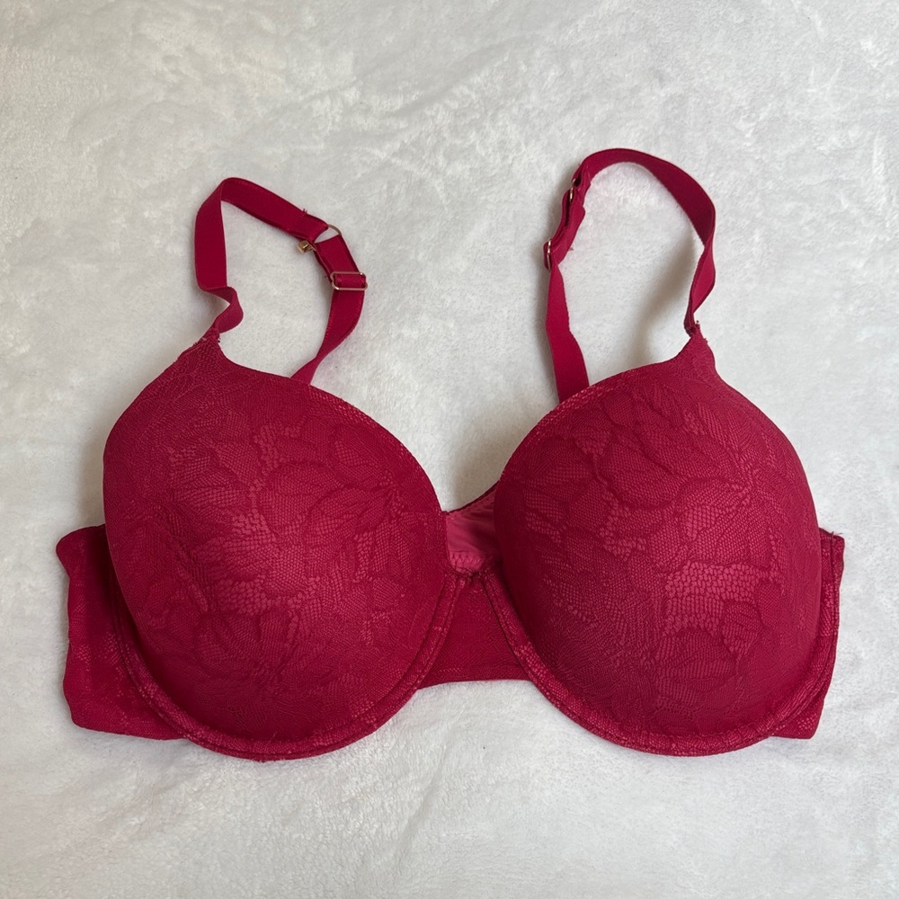 Secret Treasures Lace T-Shirt Bra - Raspberry